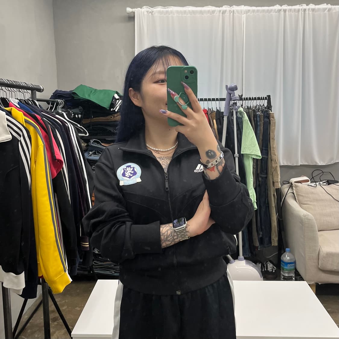 (정품) 아디다스 검흰 삼선 져지 상품이미지2
