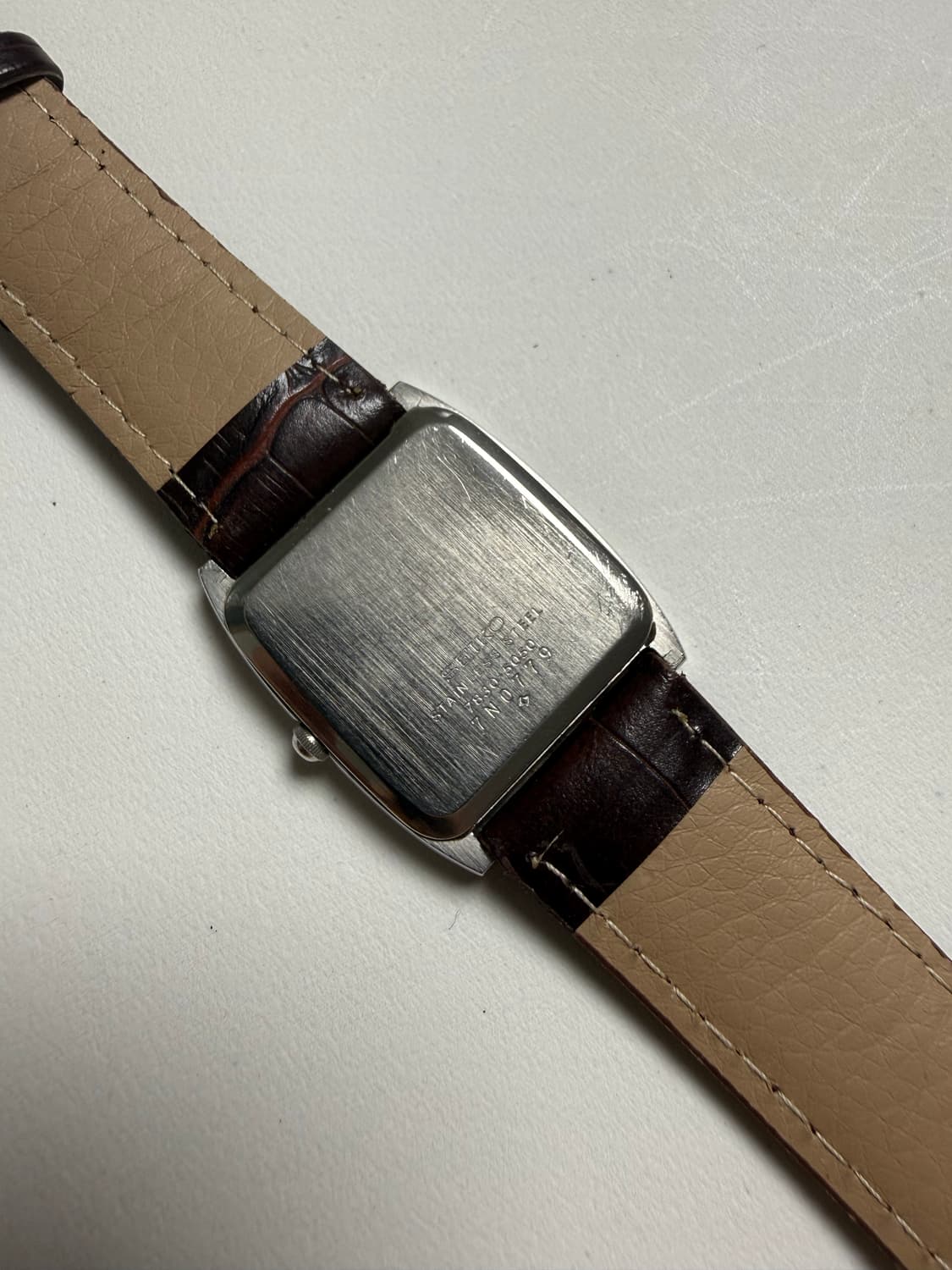 세이코 Seiko 쿼츠 스퀘어 브라운  상품이미지4