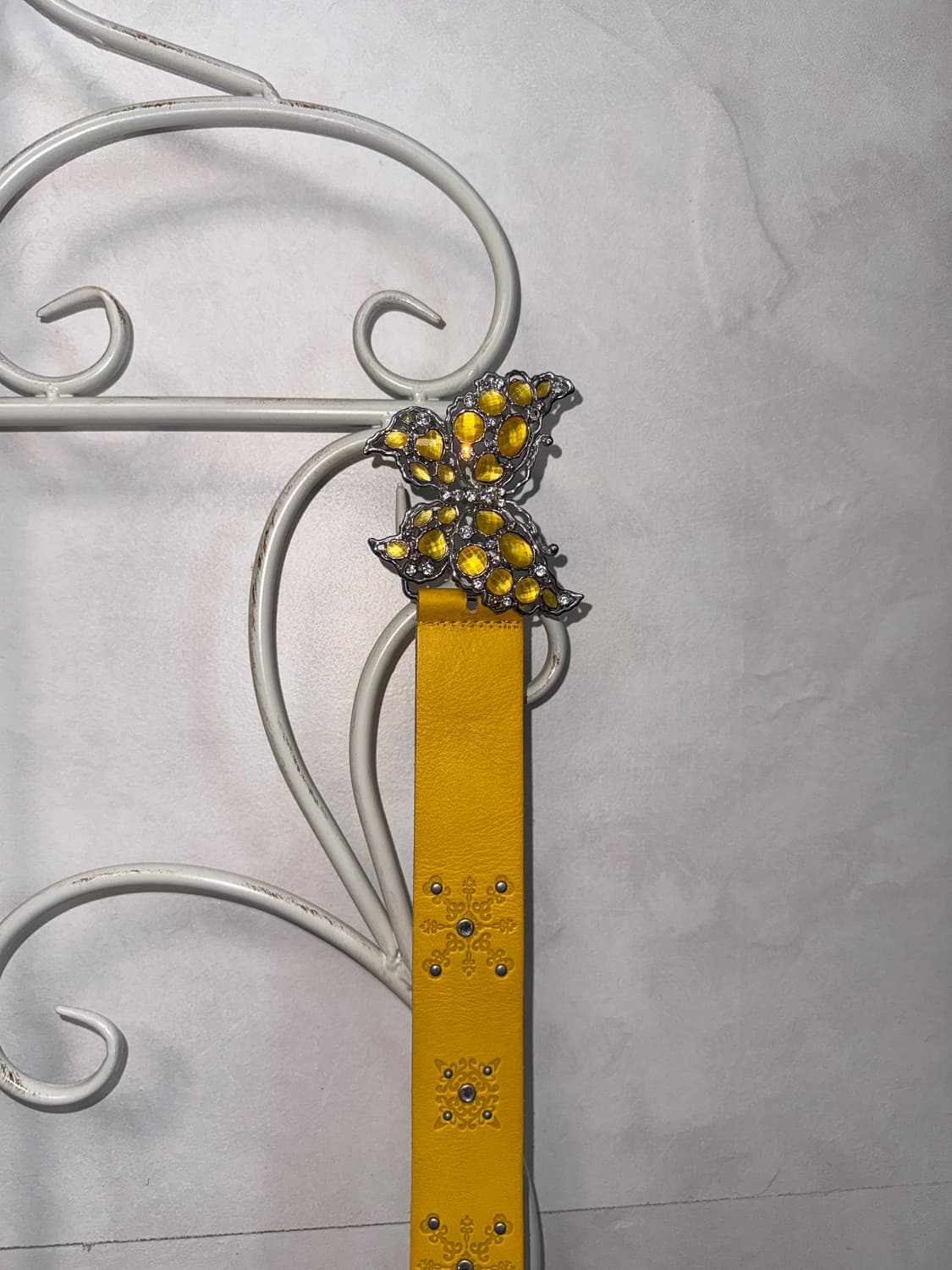 Yellow oriental butterfly buckle belt 상품이미지4