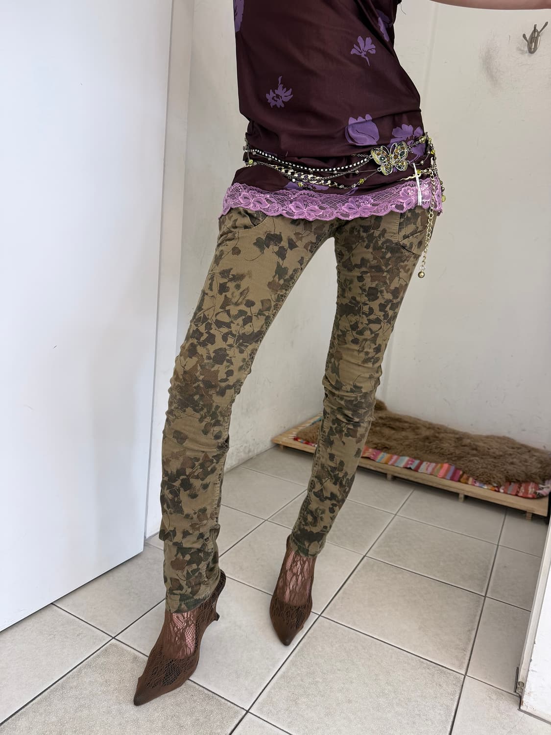 floral skinny pants 상품이미지2