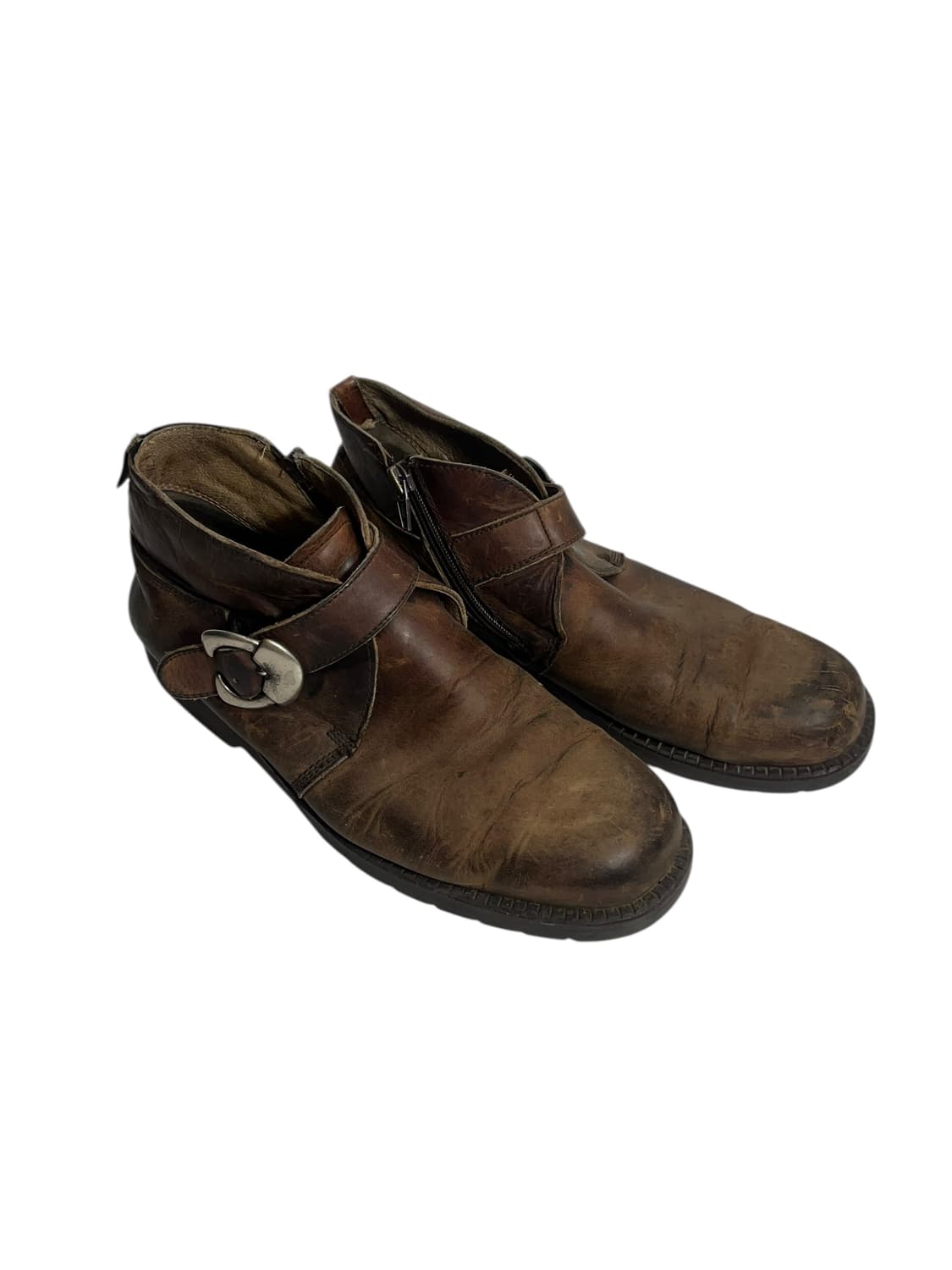 버팔로 가죽 브라운 웨스턴 레더 부츠 255 상품이미지1