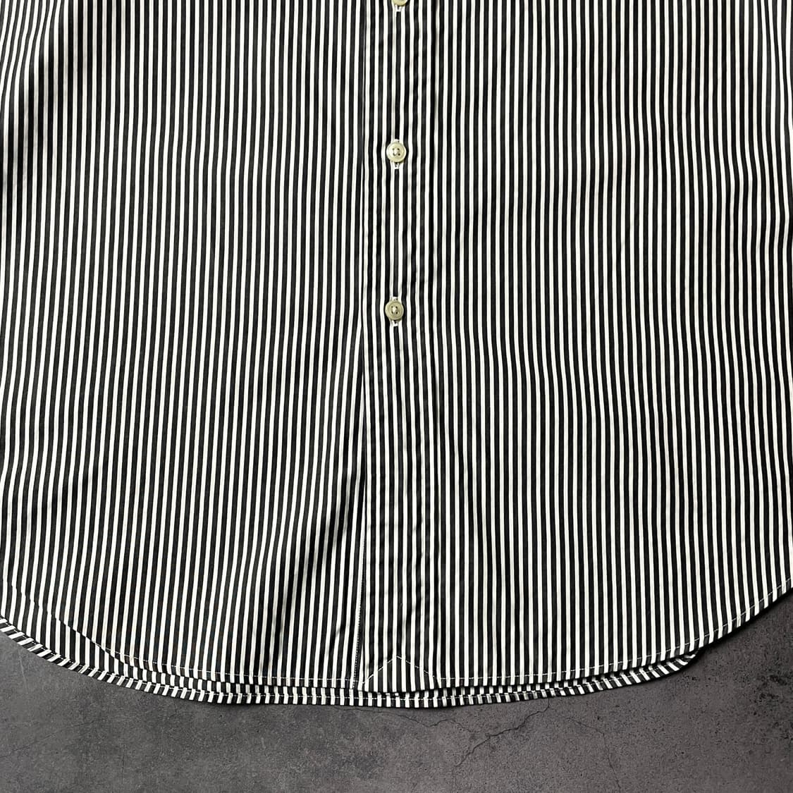 RALPH LAUREN 랄프로렌 빈티지 블랙 스트라이프 코튼 셔츠 상품이미지4