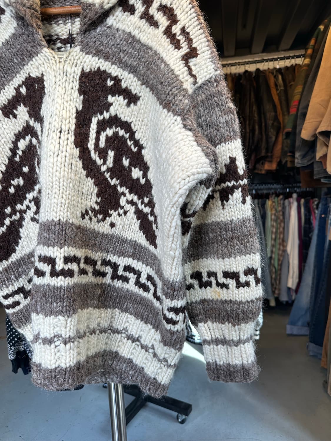 캐나다 헤비울 코위찬 스웨터 상품이미지5