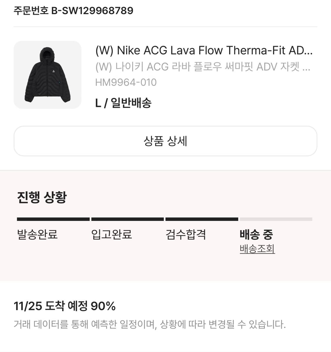 (W) 나이키 ACG 라바 플로우 써마핏 ADV 자켓 L 새상품 상품이미지1