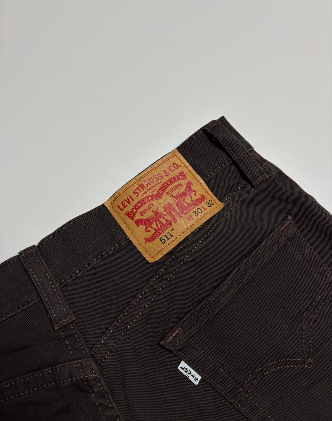 리바이스 511 브라운 데님팬츠 상품이미지3
