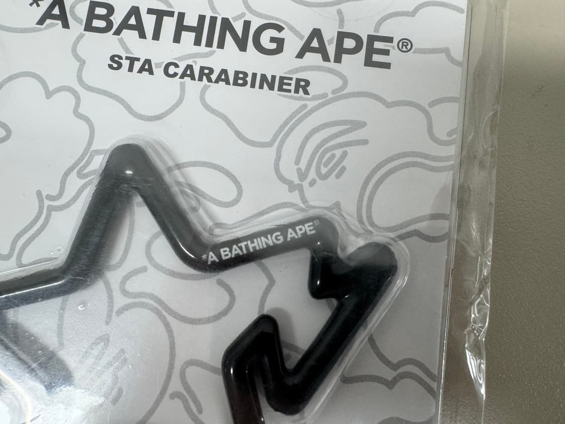 BAPE 베이프 스타 카라비너 블랙 신품 상품이미지2