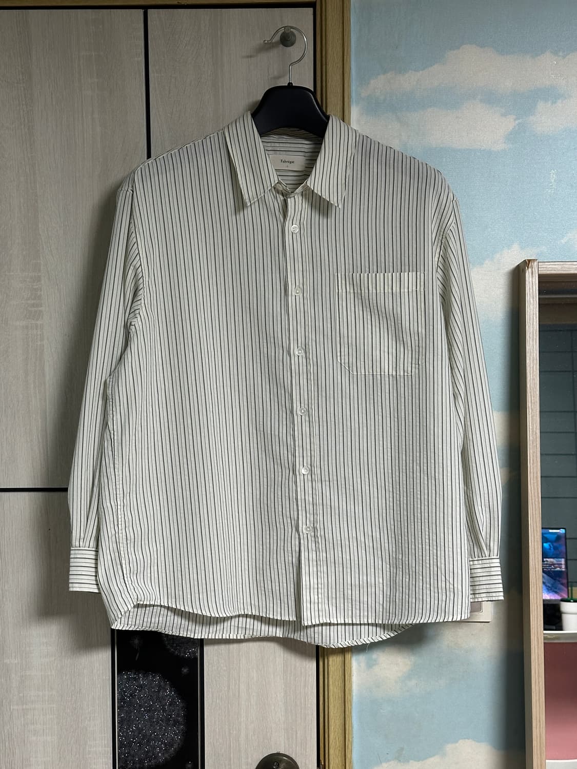 (2) 파브레가 로엔 스트라이프 셔츠 (아이보리) 상품이미지2