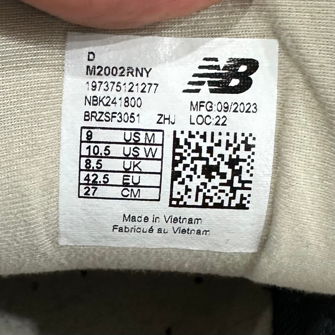 270) 뉴발란스 운동화 남성 남자 신발  2002R 네이비 상품이미지9