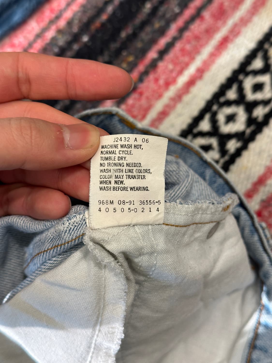 90s 리바이스 USA orange tab 505 W33 L30 상품이미지5