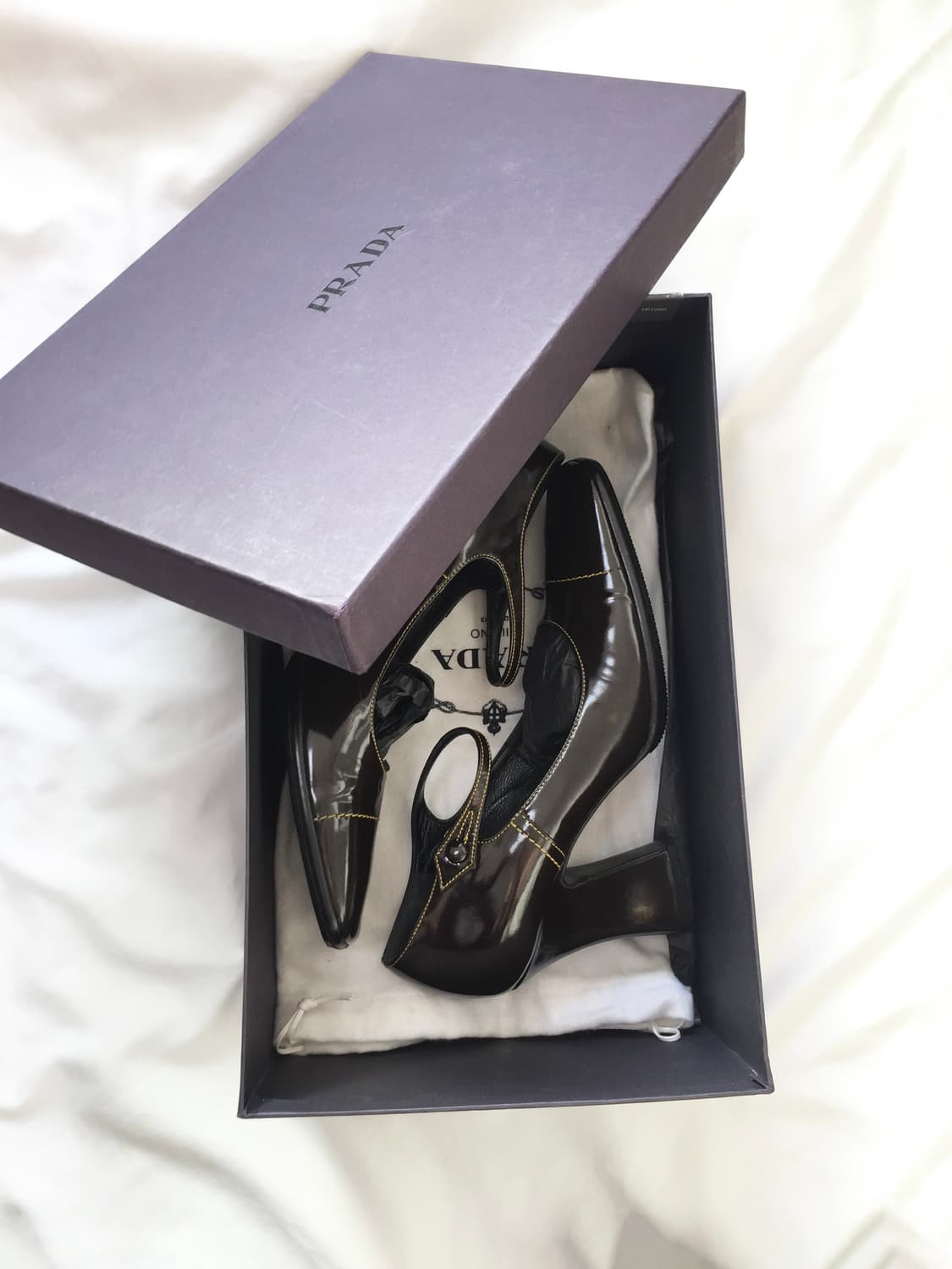 Prada 2001 FW Mary jane Patent Heels 상품이미지5