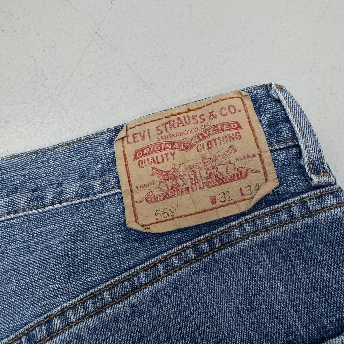 리바이스 00s 569 새깅 워싱 스케이터 와이드 데님팬츠 상품이미지6