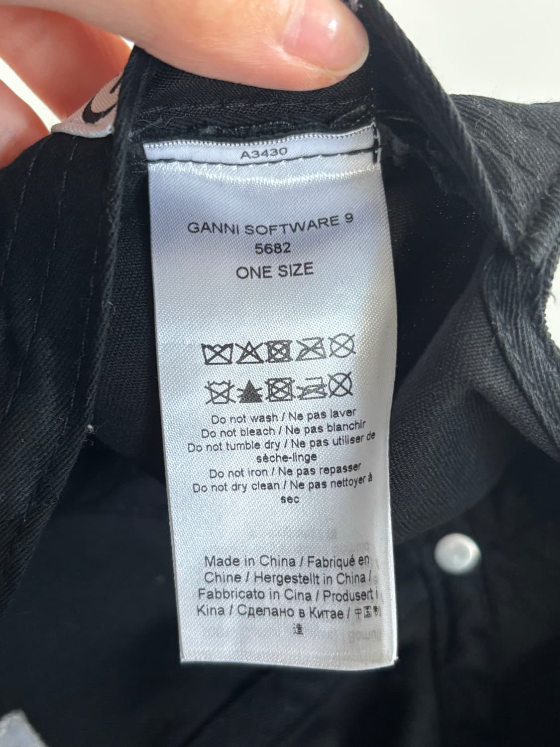 Ganni 가니 자수 로고 코튼 볼캡 상품이미지6