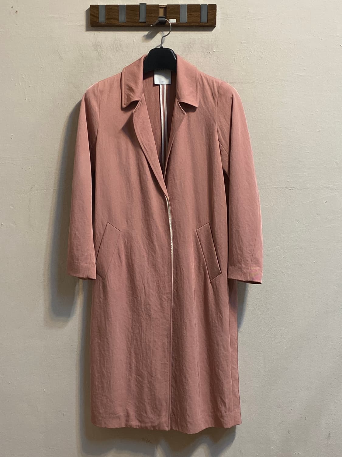 산드로 핑크 싱글 코트 상품이미지1