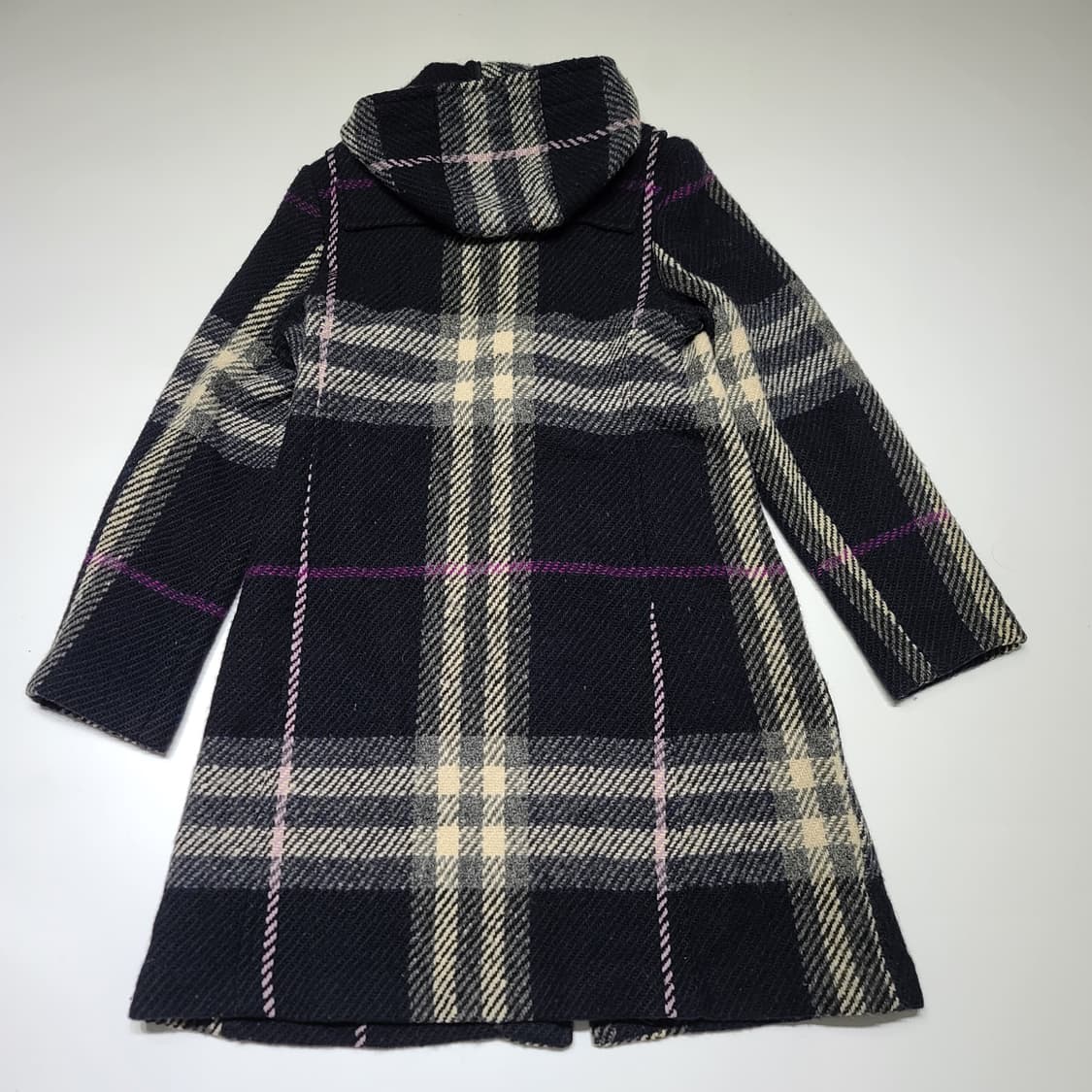버버리 체크 후드 더플코트[S] 상품이미지7