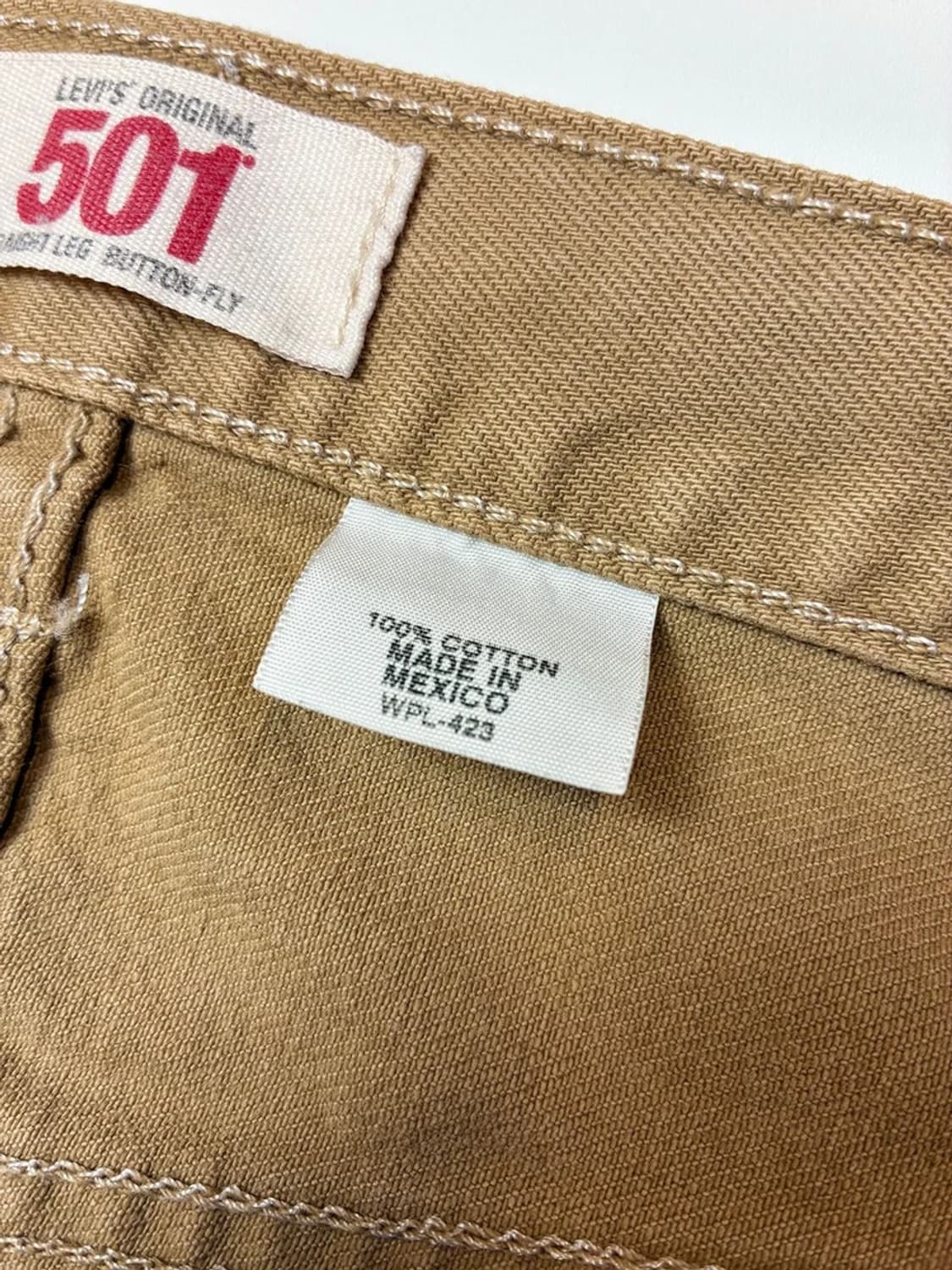 리바이스 501 샌드진 베이지 데님 팬츠 PN5361 상품이미지9