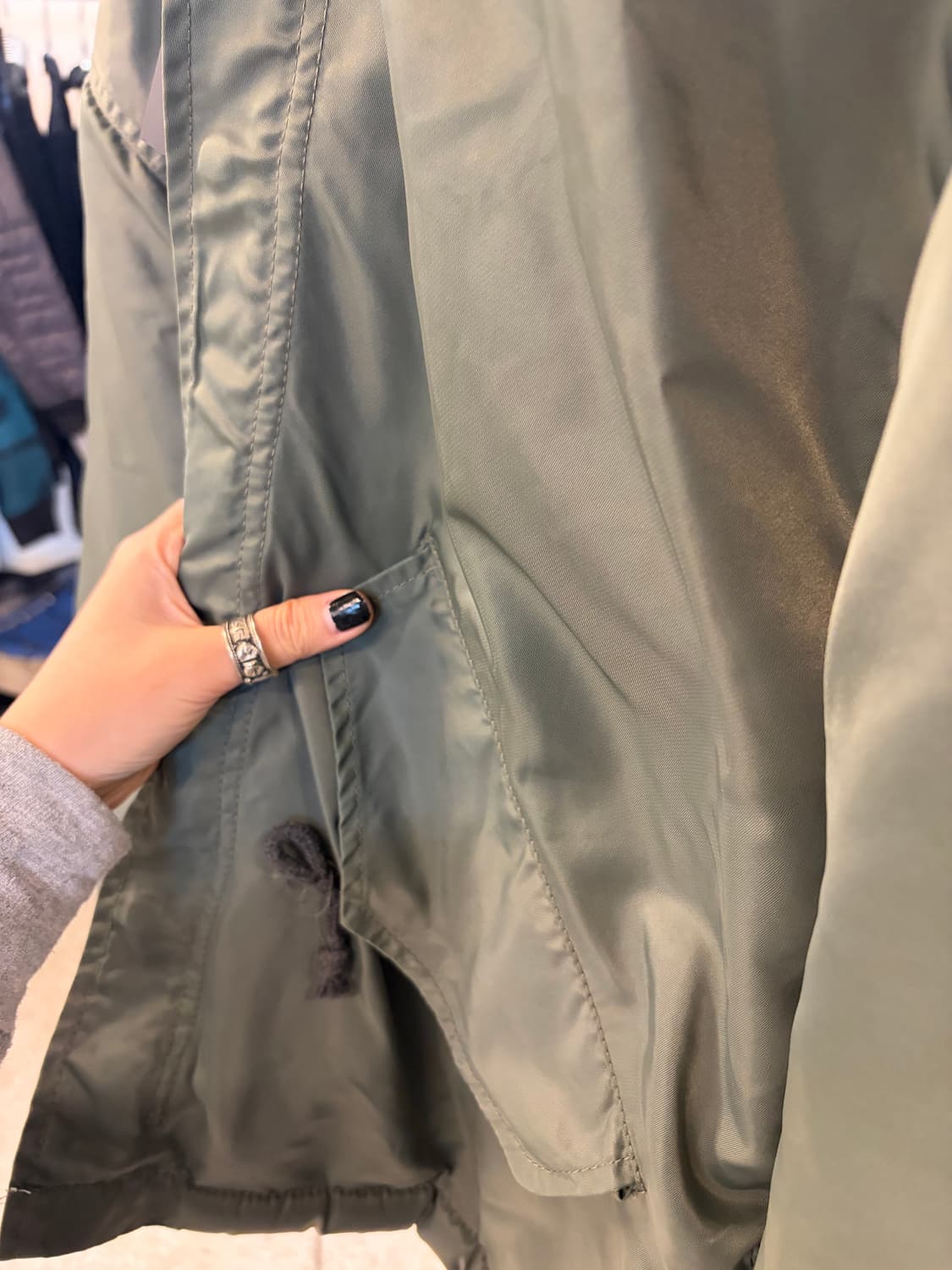 my name is Chloe Fur Trim Hooded Jacket 상품이미지7