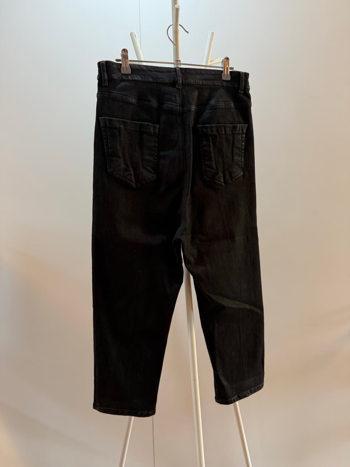 코튼 코팅 크롭 데님 상품이미지3