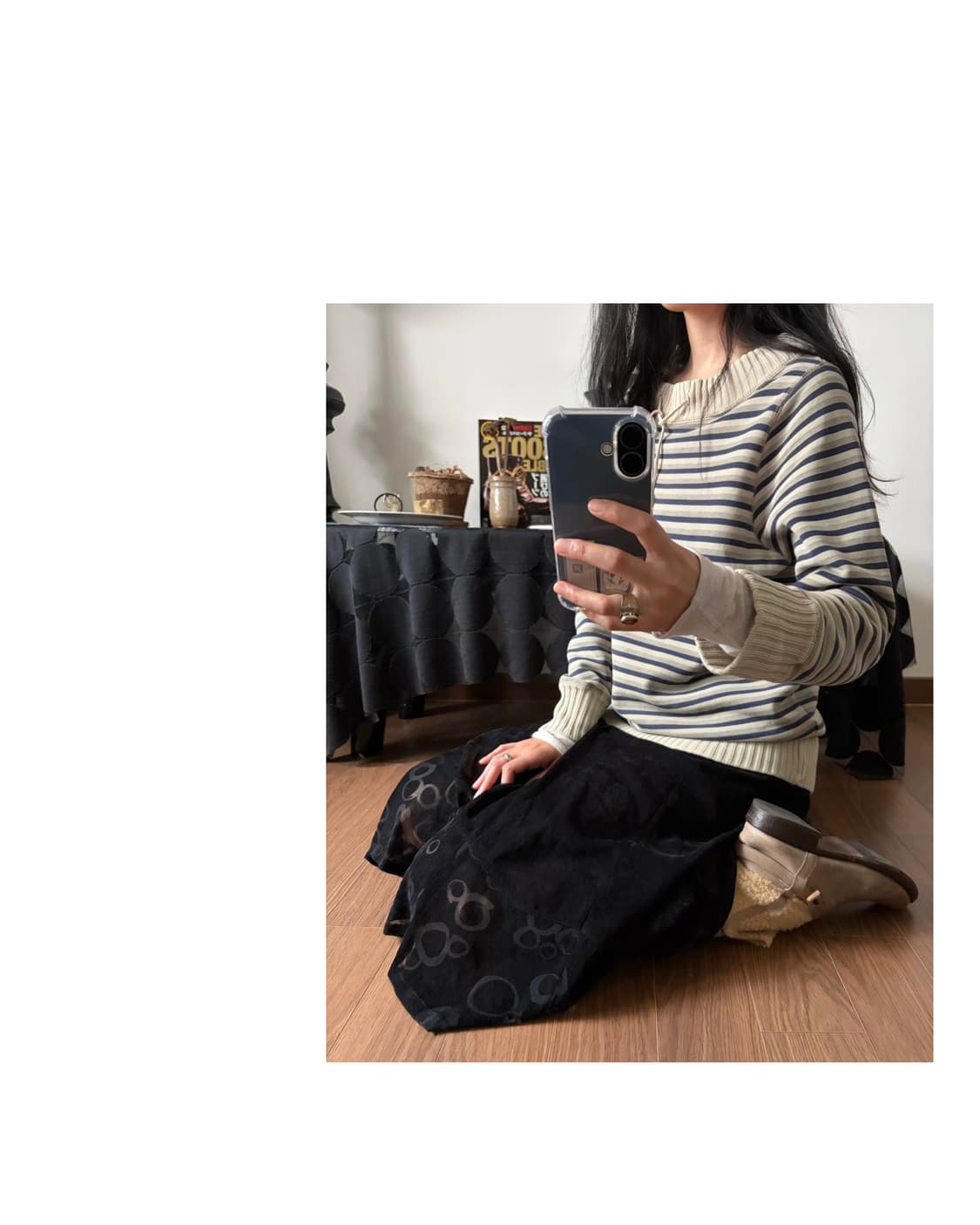 circle patterned skirt 상품이미지3