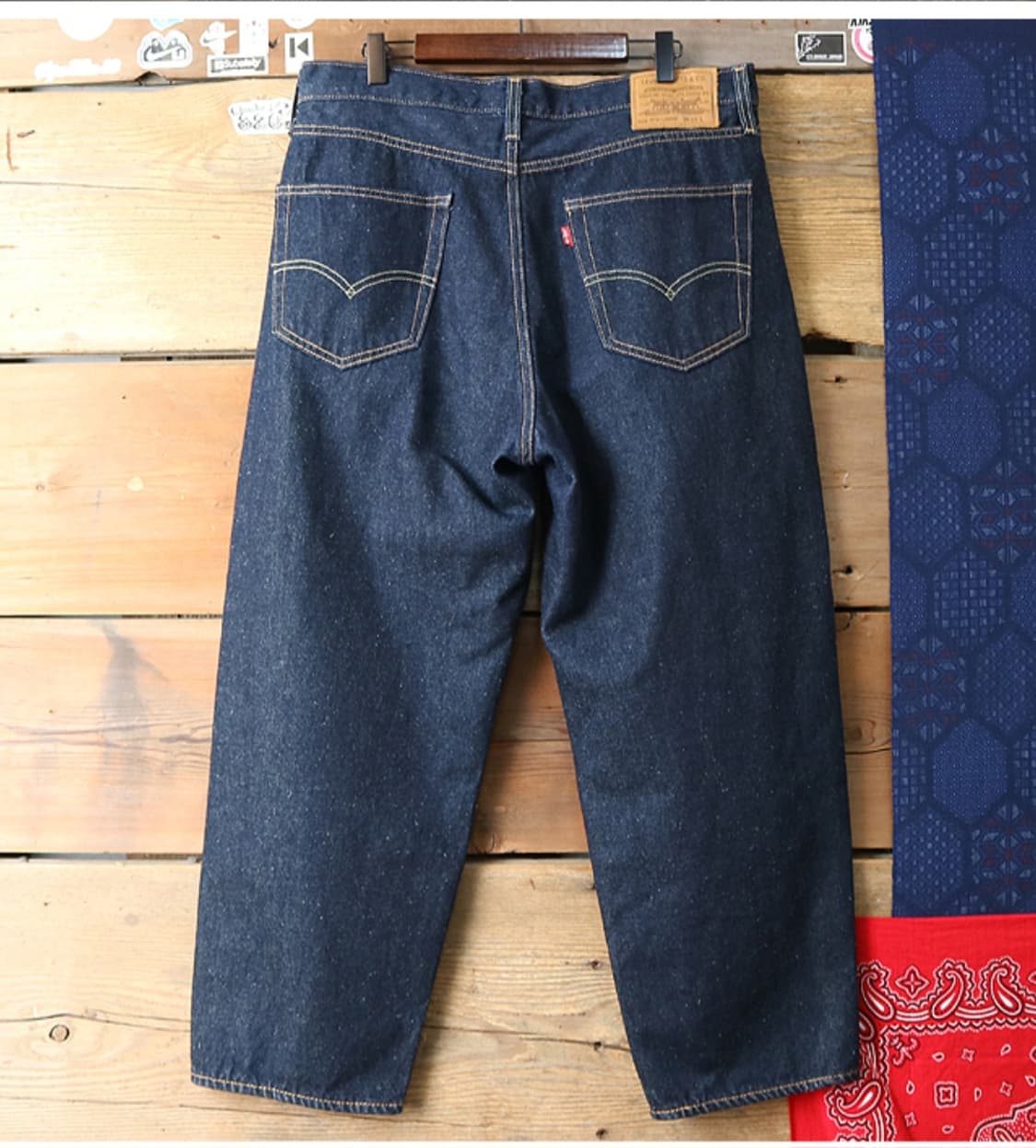 LEVIS 리바이스 STAY LOOSE 루즈핏 진청 데님 34 상품이미지4