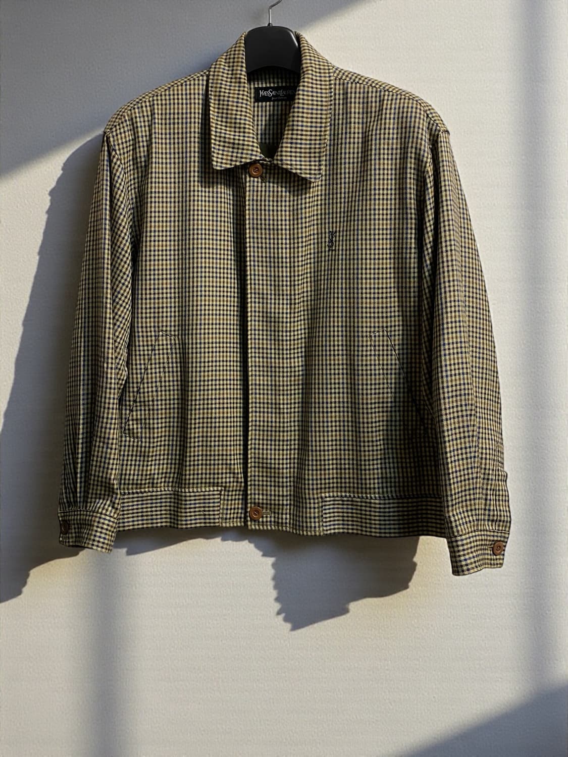 입생로랑 뿌르 옴므 체크 집업 자켓 상품이미지1