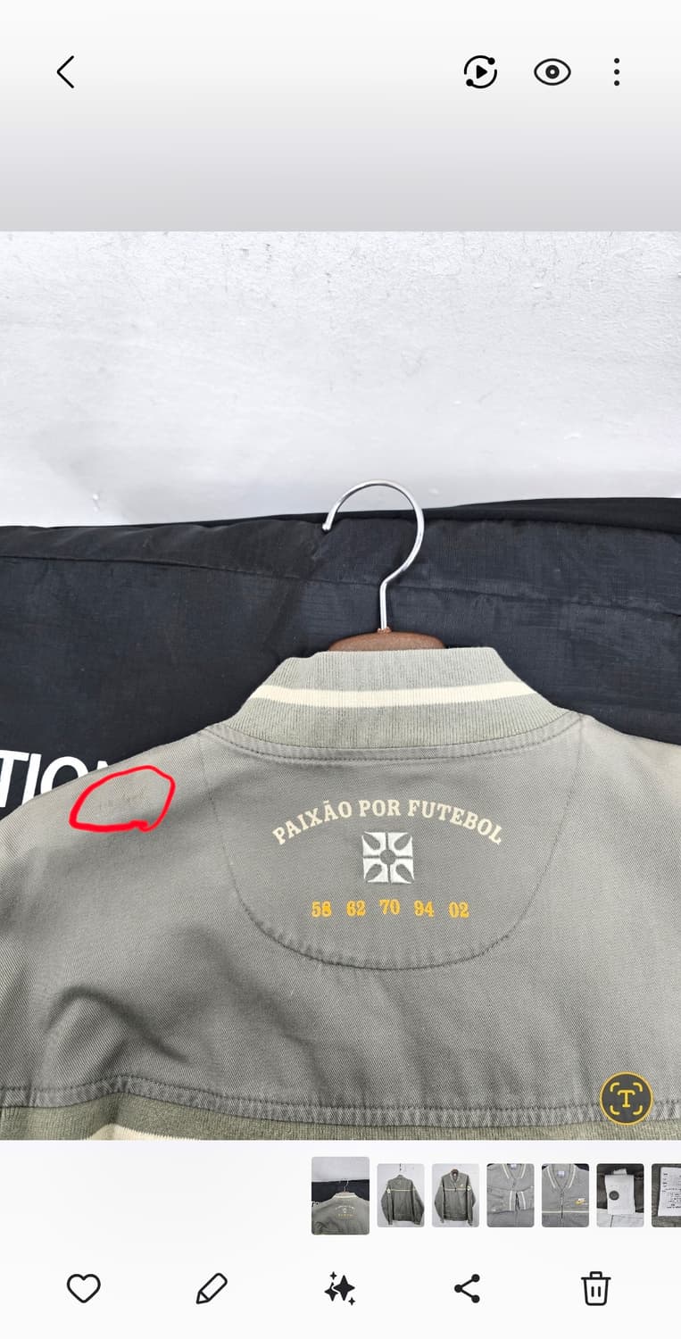 나이키 브라질 패치 봄버 올드스쿨 블루종 상품이미지8