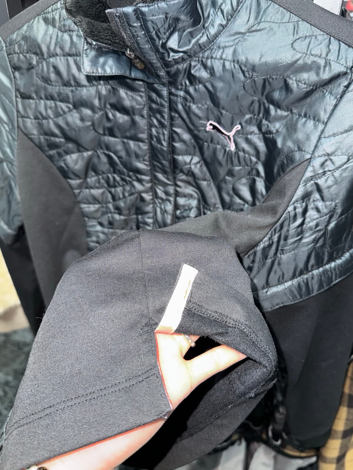 푸마 블랙 퀼팅 집업 / Y2K 스트릿 무드 추천! 상품이미지10