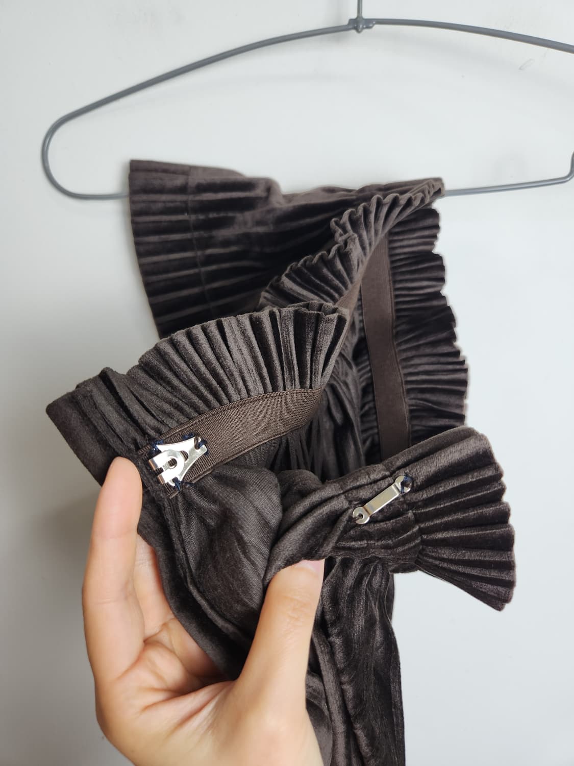 벨벳 레이어드 랩 스커트 상품이미지7