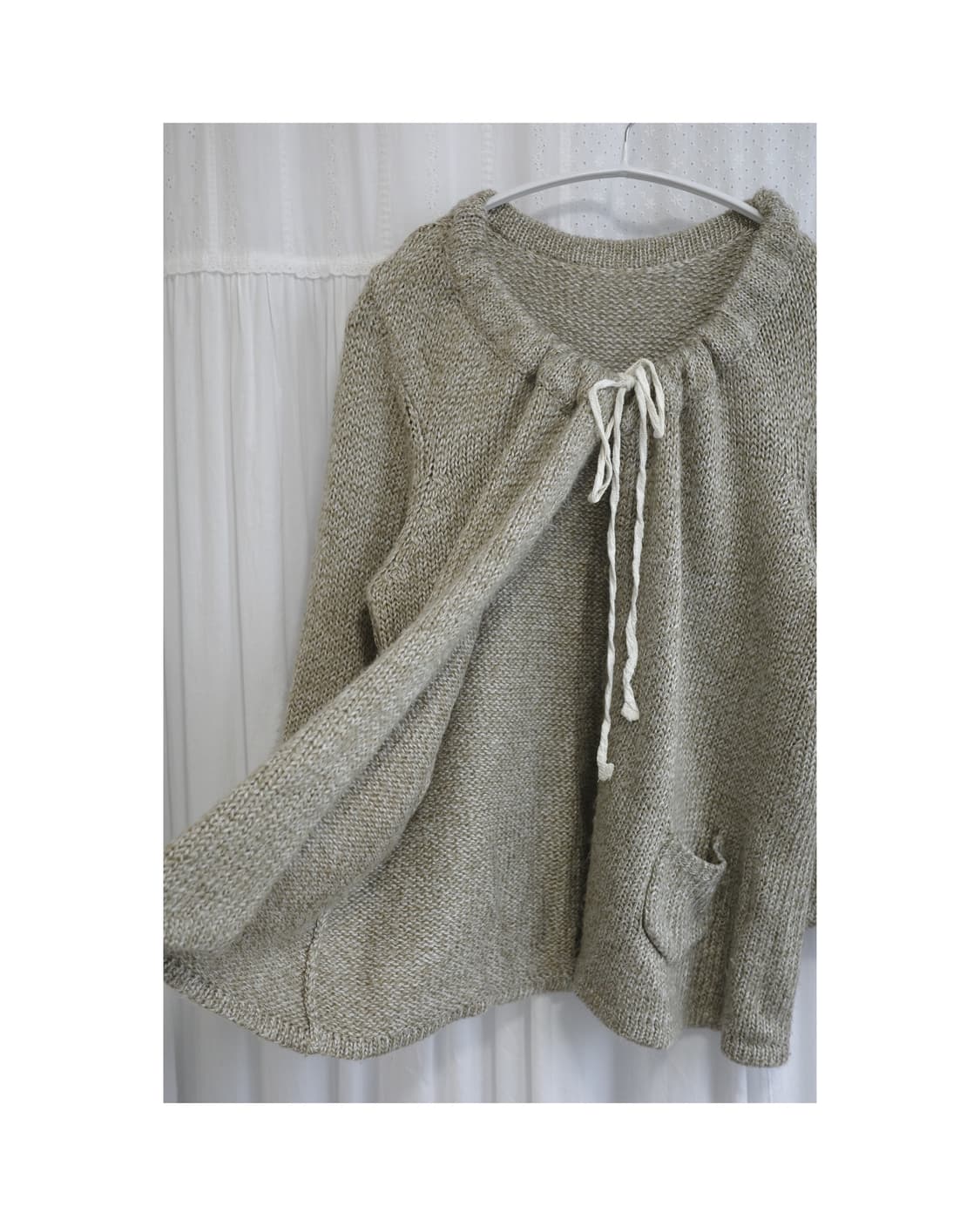 String Ribbon Cardigan 상품이미지1