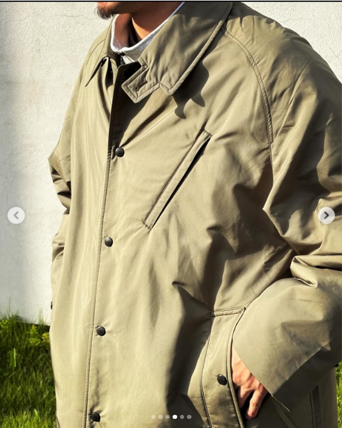 노스페이스 퍼플라벨 인슐레이션 코트 xl 카키 새상품 판매합니다 상품이미지3