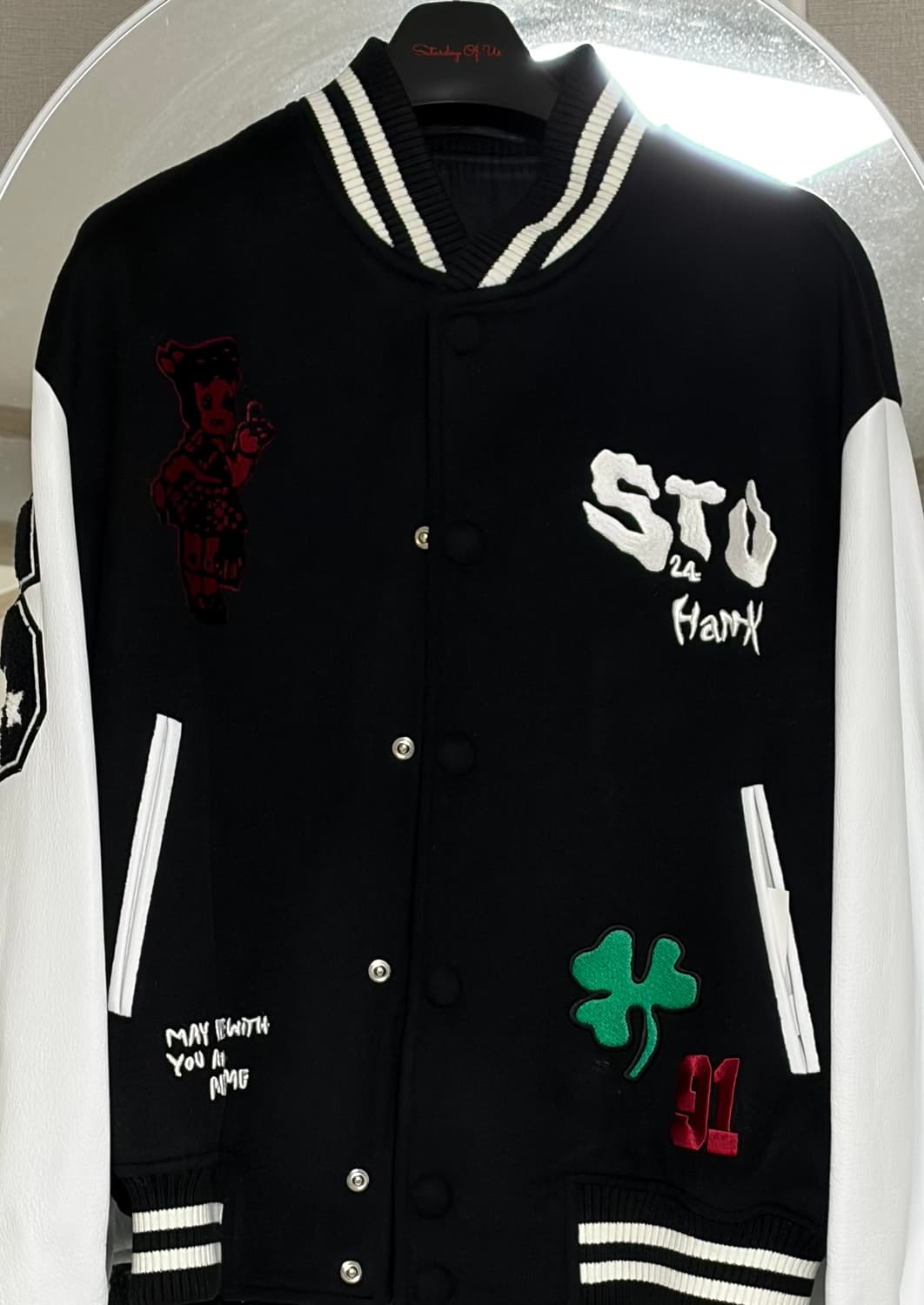 STU hank 행크 바시티 자켓 m 상품이미지1