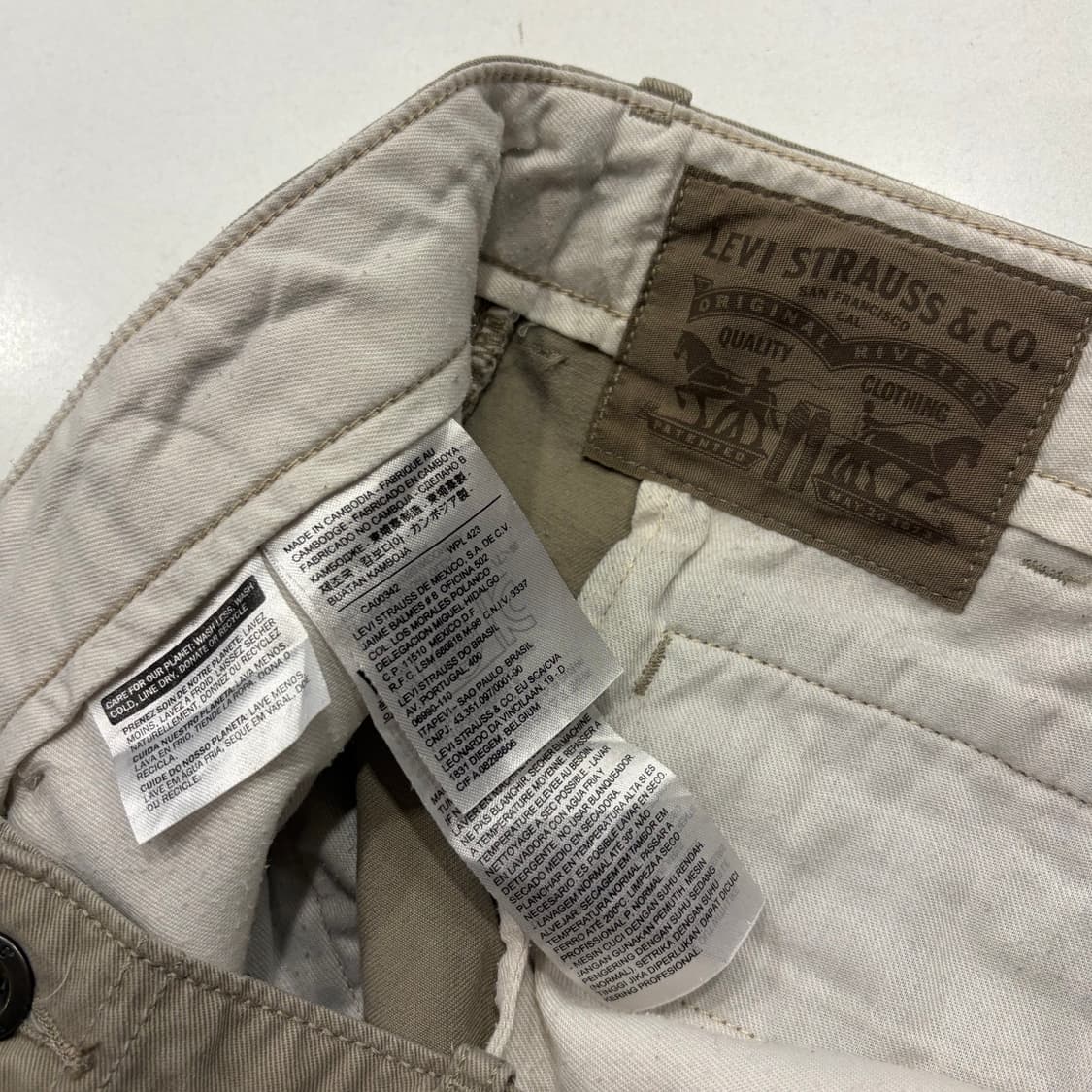 [40] 리바이스 베이지 카고 반바지 워크 팬츠 B761 상품이미지6