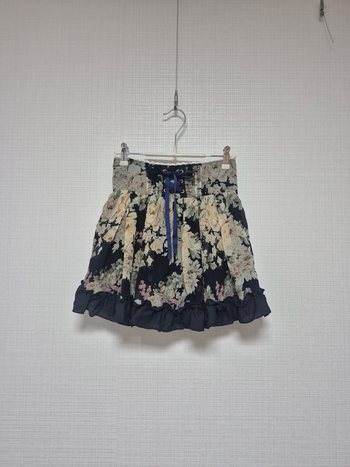 리즈리사 샘플 네이비플로럴 스카팡 상품이미지1