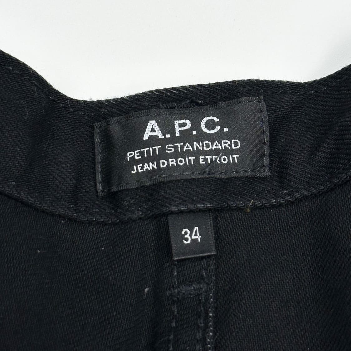 아페쎄 A.P.C 흑청 블랙진 데님 팬츠 (34인치) 상품이미지7