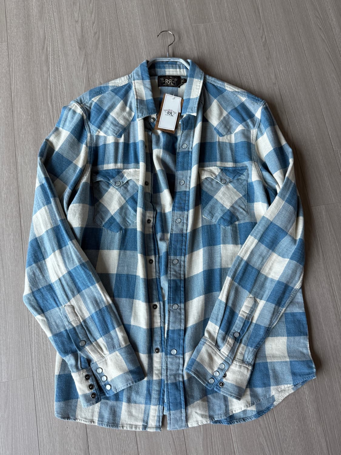 rrl 더블알엘 웨스턴 셔츠 xl 김원중 이동휘 택채새상품 상품이미지1