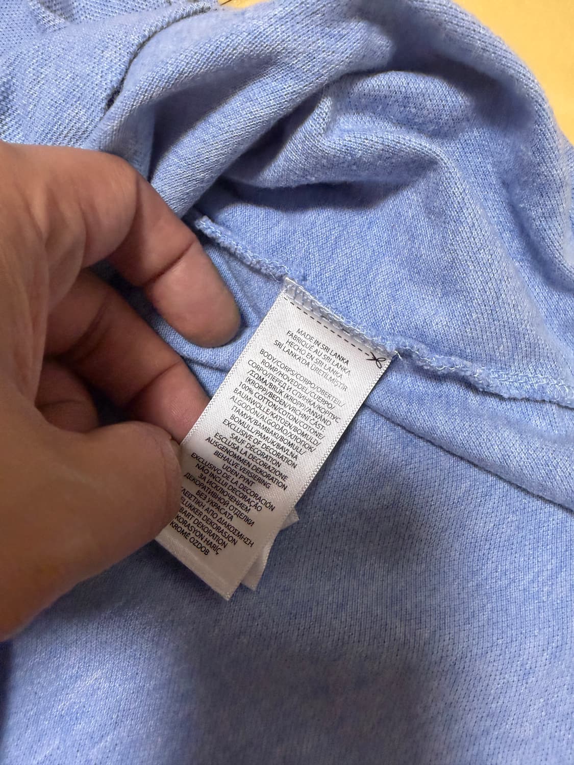 폴로 랄프로렌 카라넥 블루 반팔 티셔츠 100 상품이미지5