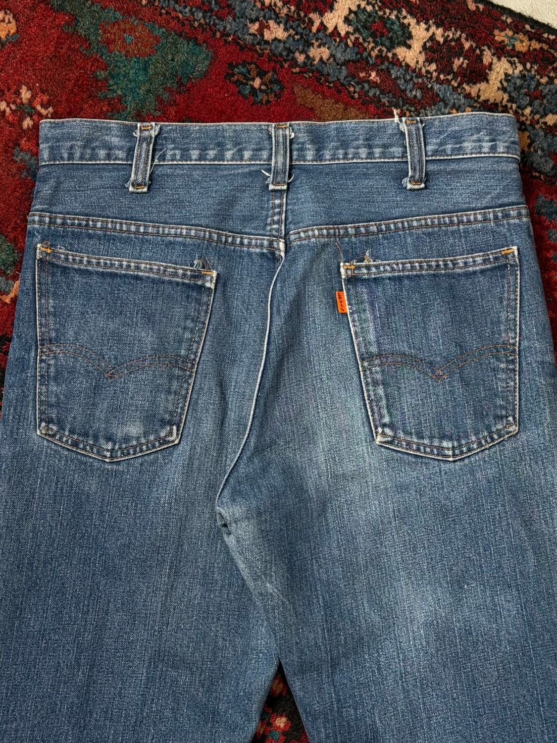 80's USA Made 빈티지 리바이스 646 벨바텀 부츠컷 오렌지탭 상품이미지6