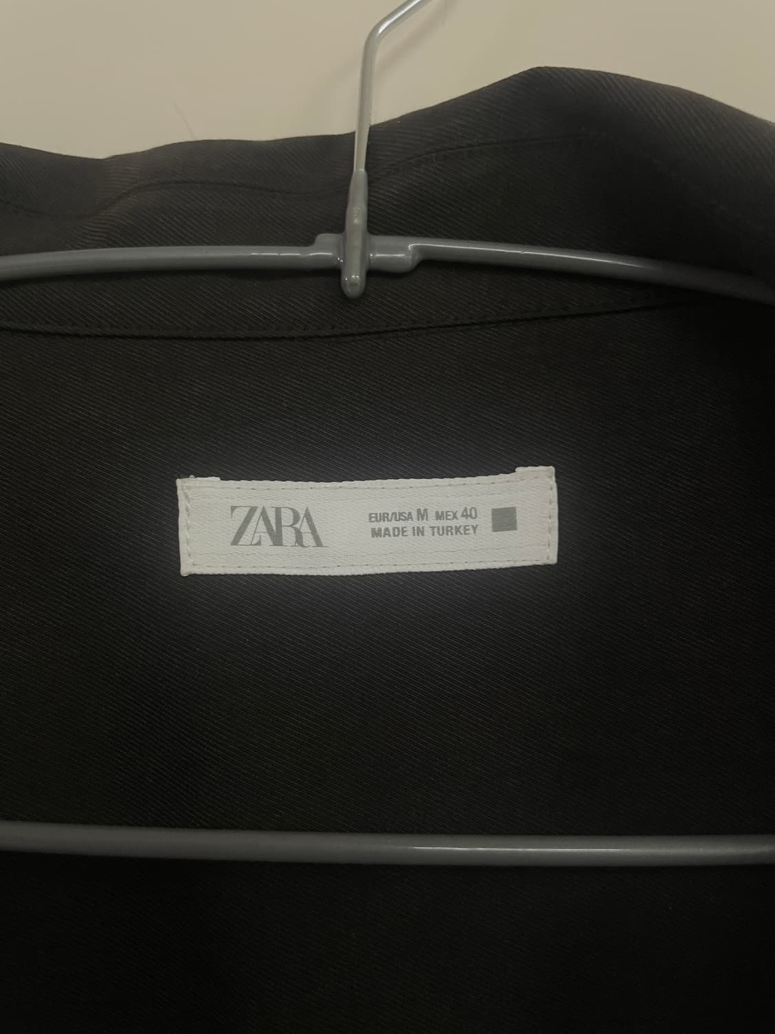 ZARA 남성 반팔 셔츠 새상품 (us.uk한정) M사이즈 다크브라운 상품이미지5