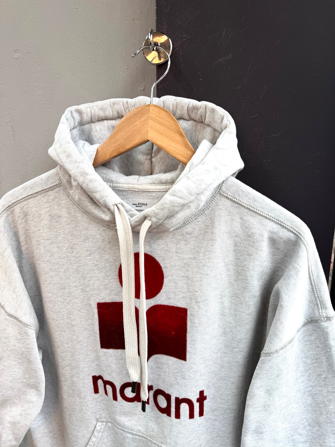 .36/ 이자벨마랑 13주년 한정 로고 벨벳 후드 반팔 상품이미지5