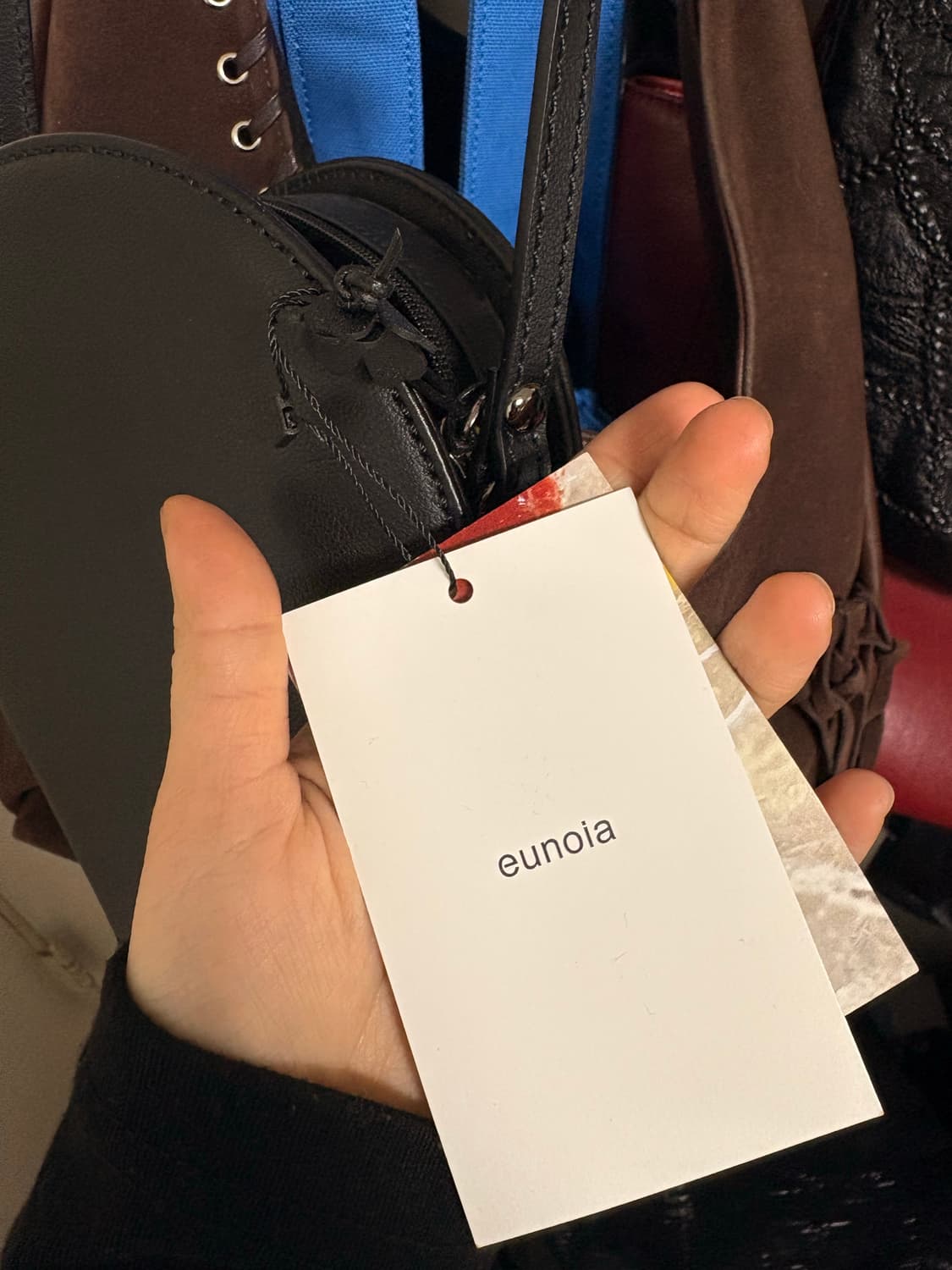 유노이아 크로스백 택 안뗀 새상품 상품이미지1