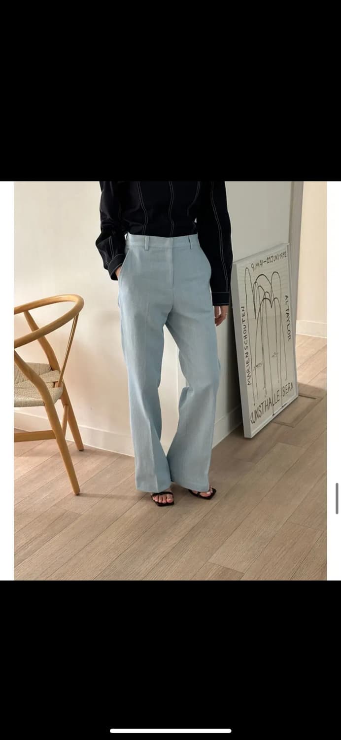 언더스탠딩 노튼 베이직팬츠 연청, 진청 s 상품이미지4