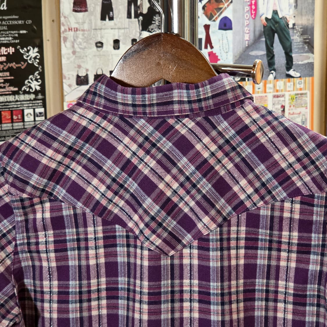 컬럼비아 웨스턴 퍼플 체크 셔츠 상품이미지5