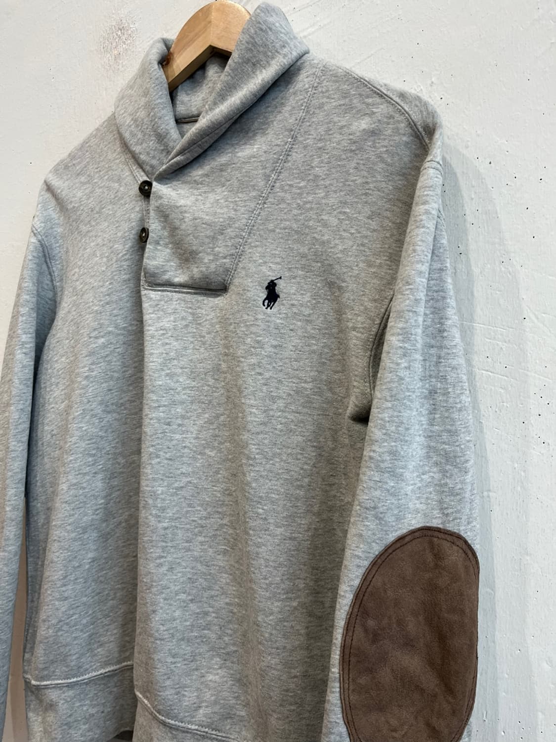 폴로랄프로렌 레더 엘보패치 숄카라 맨투맨 스웻셔츠 S 상품이미지2