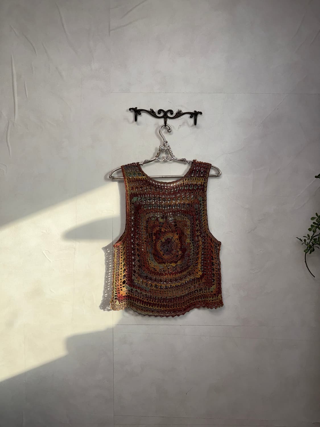 Bohemian mute rainbow crochet sleeveless 상품이미지3