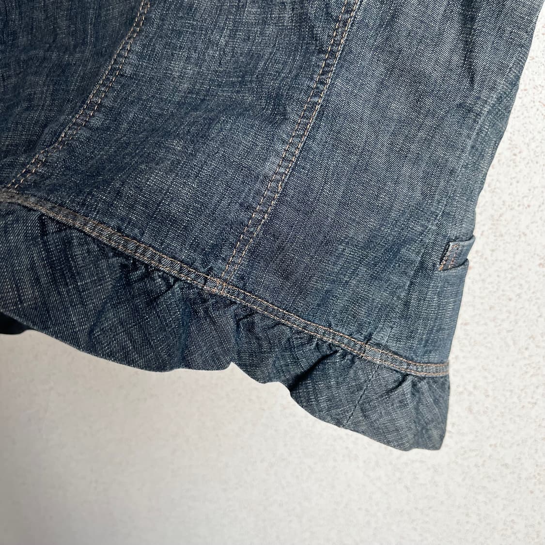 Jpn Vtg Aylesbury 데님 반팔 자켓 상품이미지5