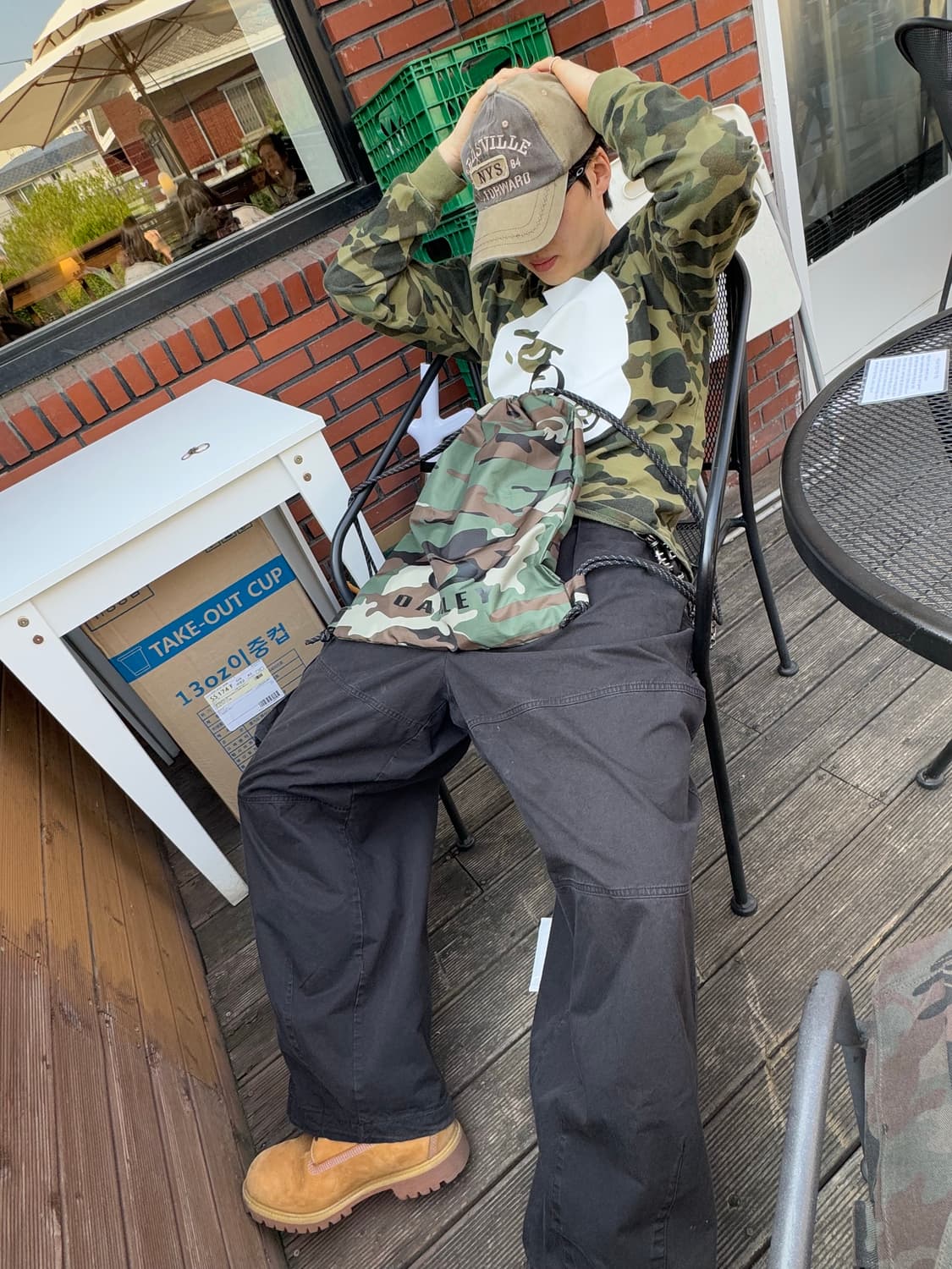 (희귀)베이프 녹계 롱슬리브(우먼스M) 상품이미지5