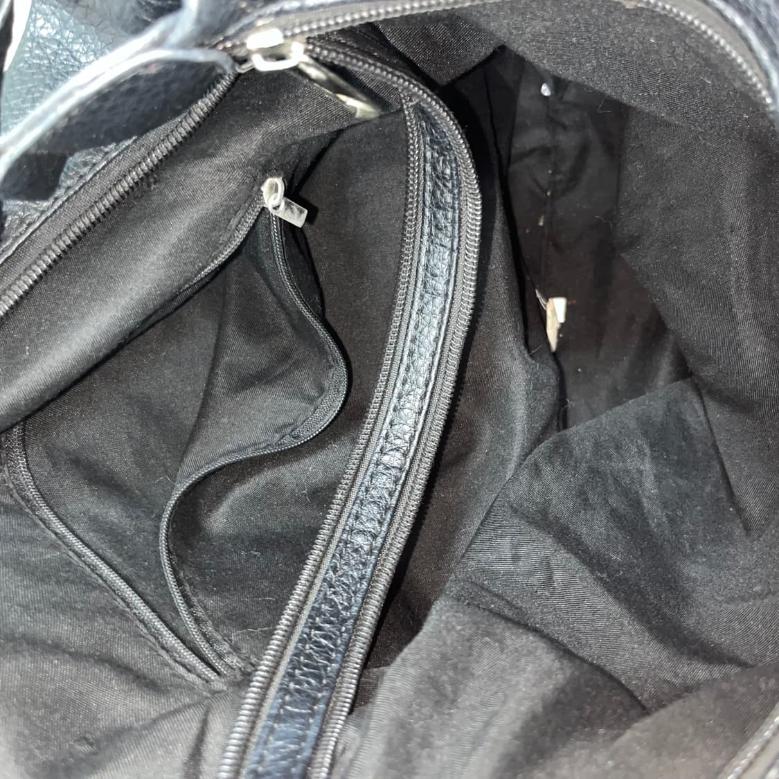 빈티지 블랙 더블포켓 백 상품이미지3