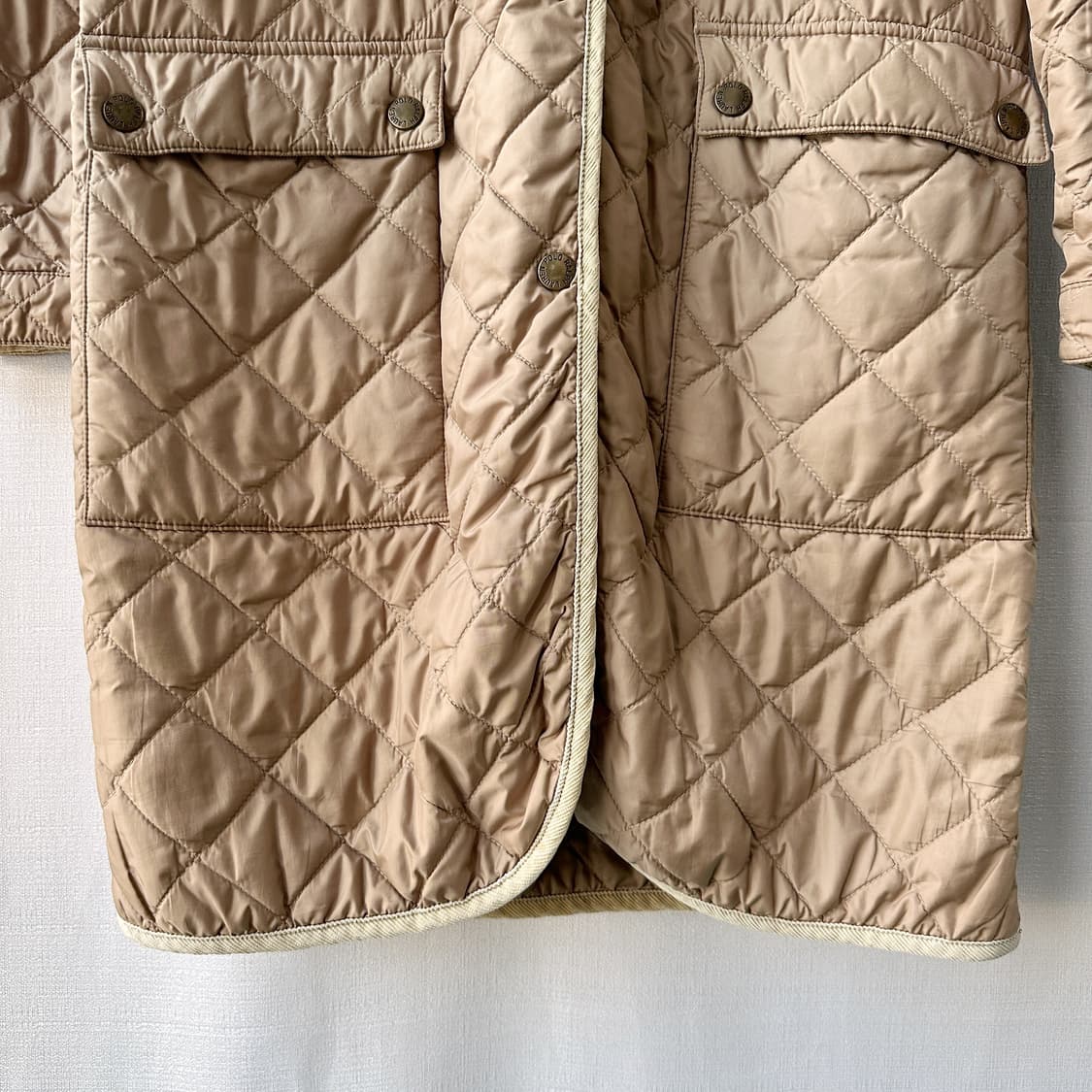 랄프로렌 퀼팅 코트 자켓 베이지 S 상품이미지4