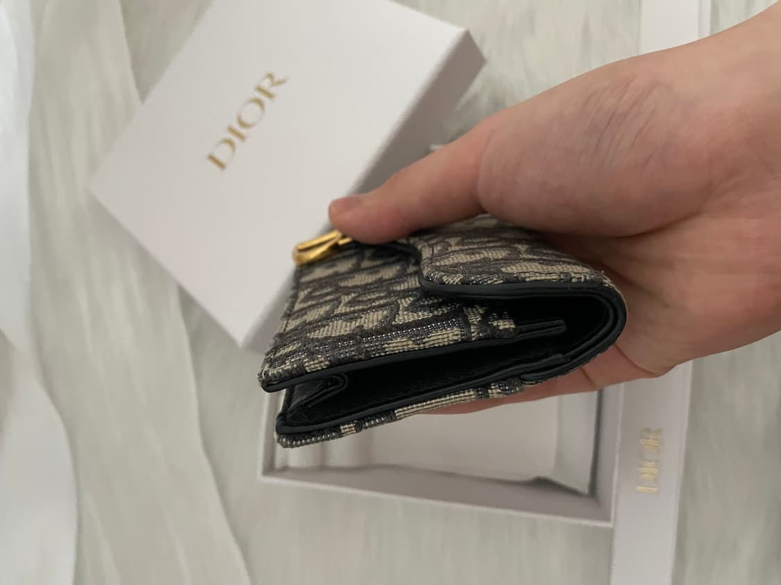 디올 오블리크 새들 카드지갑 베이지 상품이미지3