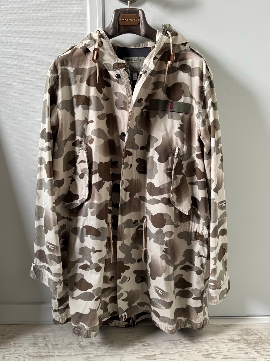 베이프 윈드스토퍼 피쉬테일 밀리터리 파카 상품이미지1