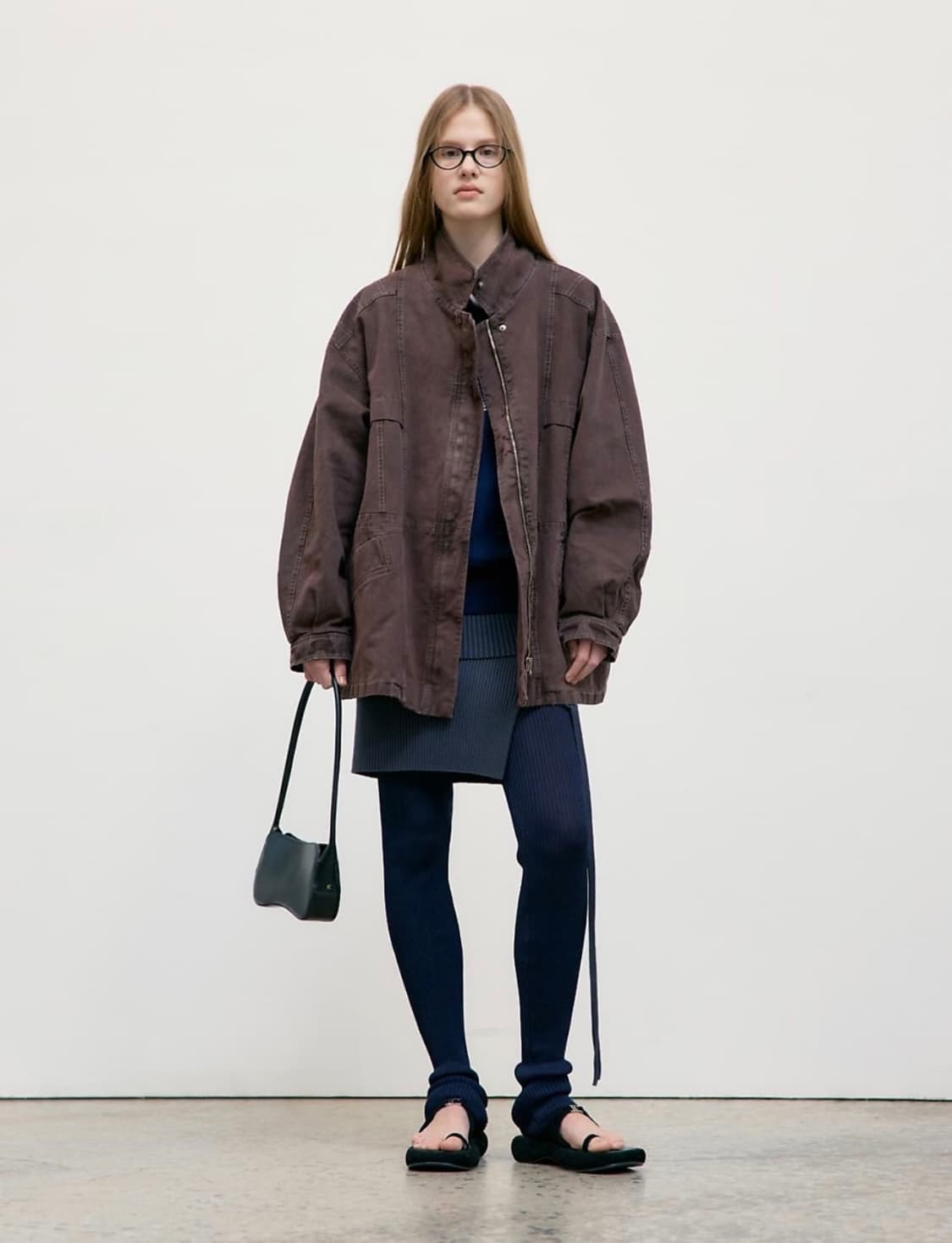 로우클래식 PIGMENT WASHED STITCH HALF JACKET 상품이미지1